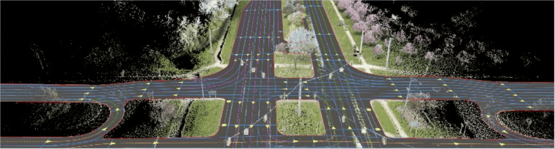 live map driving path